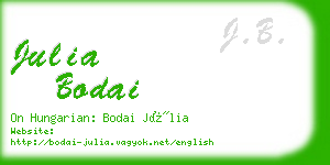 julia bodai business card